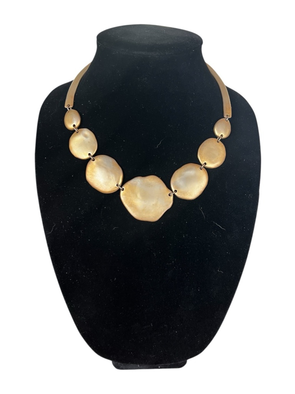 Gold Statement Disc Necklace - Women Jewelry